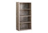 11.75" x 23.75" x 47.5" Cappuccino Particle Board Adjustable Shelves Bookshelf